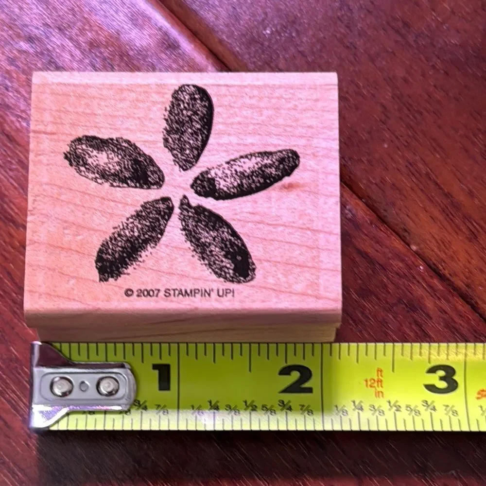 Stampin' Up! Black Floral Rubber Stamp